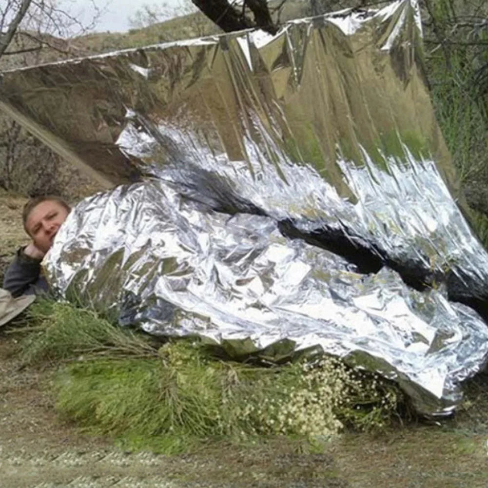 2-8pcs Emergency Mylar Thermal Blanket