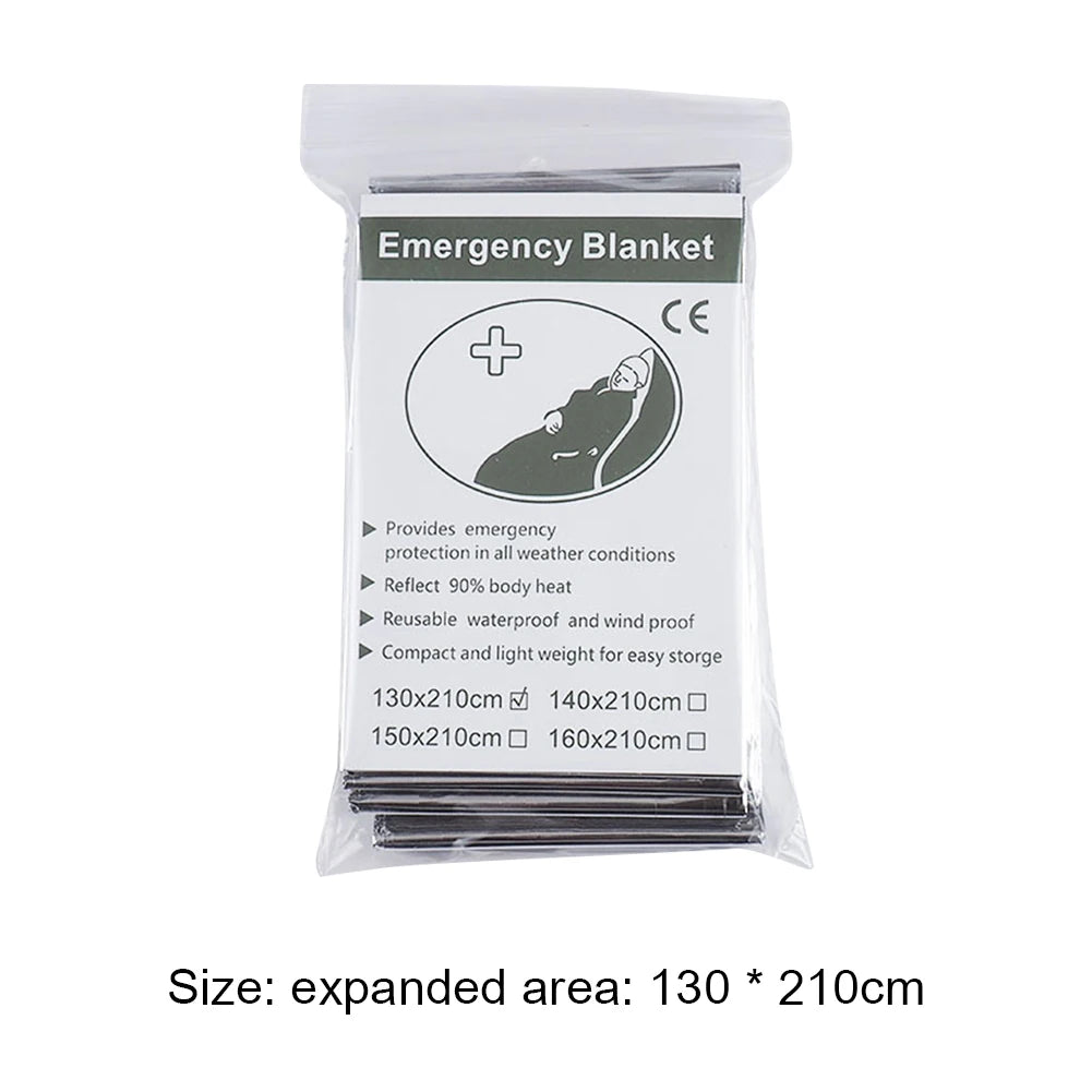 2-8pcs Emergency Mylar Thermal Blanket
