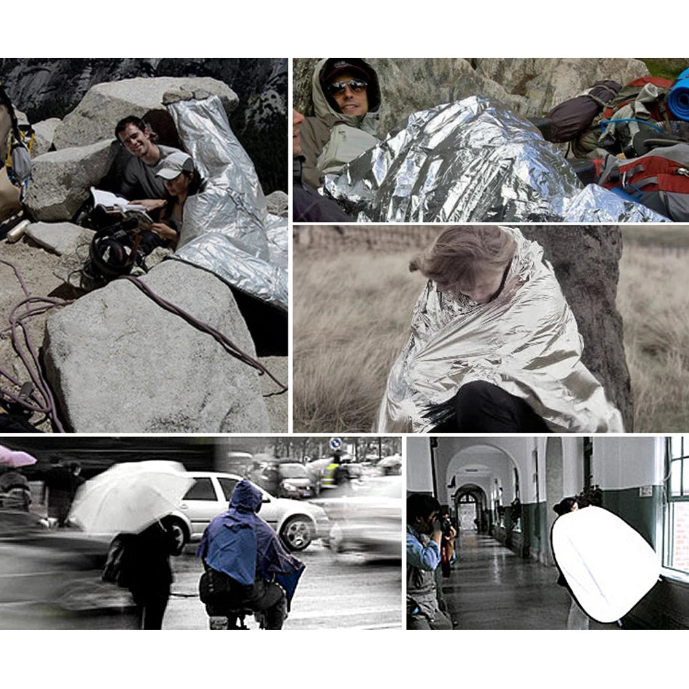 2-8pcs Emergency Mylar Thermal Blanket