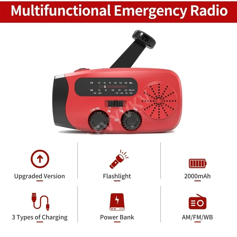 Multifunctional Hand Crank Radio